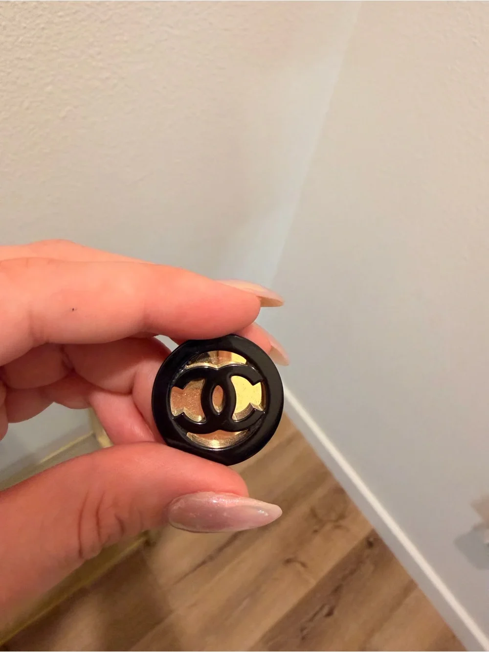 CHANEL 2024 Resin CC Stud Earrings